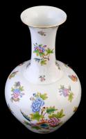 Herendi Viktória mintás nagy váza, kézzel festett, jelzett, hibátlan, m: 39 cm