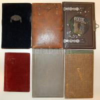 cca 1900-1930 6 db emlékkönyv