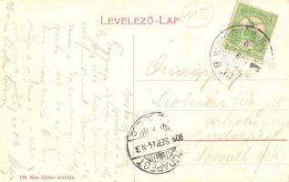 Bicske, Fő utca, iskola, templomok, Kun Gábor üzlete és saját kiadása  (EB)