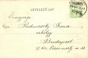 Budapest VI. Oktogon tér villamossal, Komlódi Jakab, Ernyei Lajos és Sokulski üzlete, Divald Károly ...