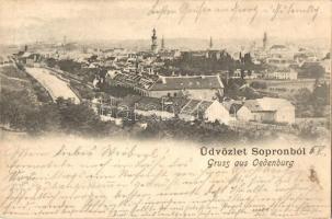 Sopron, Oedenbrug; látkép