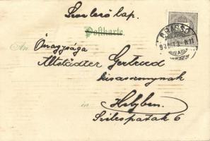 Couple on bicycle. Meteor DRGM 88690. No. 426. Hold to light litho art postcard