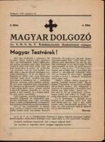 1938 A Magyar Dolgozó nemzetiszocialista, nyilas újság  egy száma
