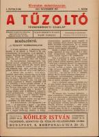 1921 A Tűzoltó c. újság  induló száma