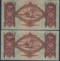 1932. 50P (2x) egymásutáni sorszámmal T:I