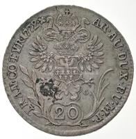 1772H-G 20kr Ag "Mária Terézia" Gyulafehérvár (6,62g) T:1-,2 patina / 
Hungary 1772H-G 20...