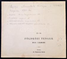 1911 Magyar hajós társaságok hajózási útvonalai a Földközi tengeren Adria, Magyar-Keleti, Magyar-Hor...