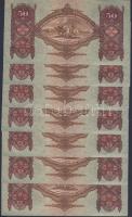 1932. 50P (7x) egymásutáni sorszámmal T:I-