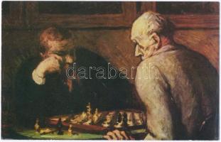 4 db MODERN sakk képeslap, üdvözlőlap / 4 MODERN chess postcards and greeting cards