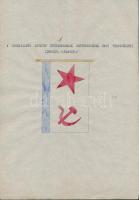 1935 A szovjet Vörös Hadsereg haditengerészetének lobogói. Magyar összeállítású leltár. 20 db kézi r...