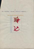 1935 A szovjet Vörös Hadsereg haditengerészetének lobogói. Magyar összeállítású leltár. 20 db kézi r...