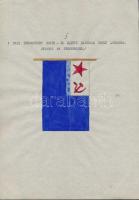 1935 A szovjet Vörös Hadsereg haditengerészetének lobogói. Magyar összeállítású leltár. 20 db kézi r...