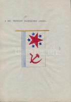 1935 A szovjet Vörös Hadsereg haditengerészetének lobogói. Magyar összeállítású leltár. 20 db kézi r...