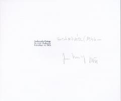 1983 Jankovszky György(1946-): New York, World Trade Center (10/2), feliratozva, aláírt, pecséttel j...