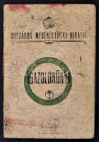 1921 Az Országos Menekültügyi Hivatal fényképes igazolványa ungvári menekült részére /

1921 ID of...