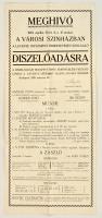 1928 Meghívó és plakát Levente ünnepség díszelőadására