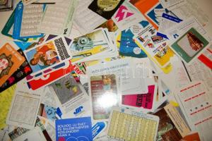 cca 1970-1999 kb 150 db reklám kártyanaptár