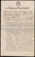 1840 20G + 1G szignetta okmányon / 20G +1G signetta on document