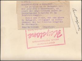 1938 Ünnepség Budapesten a Felvidék visszacsatolása alkalmából. Francia sajtófotó 18x12 cm