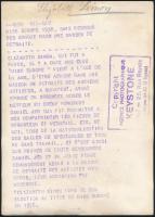 1938 Miss Európa Simon Erzsébet Francia sajtófotó / Miss Europe a Hungarian beauty. French press pho...