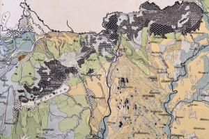 cca 1920 Treitz Péter: Csonka-Magyarország talajtérképe, javított, 1:2000 000, 38x54 cm