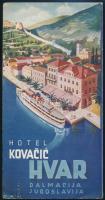 cca 1920-1930 Délvidéki utazási prospektusok (Korcula, Hvar, Dubrovnik, Crikvenica), 4 db / Travel b...