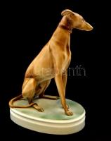 Zsolnay agár, kézzel festett, jelzett (tervező: Markup Béla), hibátlan, m:26 cm