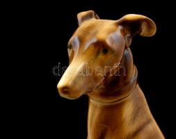 Zsolnay agár, kézzel festett, jelzett (tervező: Markup Béla), hibátlan, m:26 cm