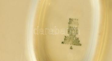 Zsolnay agár, kézzel festett, jelzett (tervező: Markup Béla), hibátlan, m:26 cm
