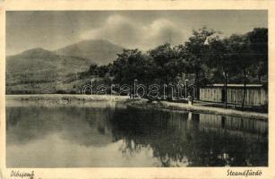 Diósjenő - 3 db régi képeslap, Cseh-vár, Magashegy, Strandfürdő, 1 másodpéldány / 3 pre-1945 postcards