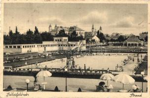 Székesfehérvár - 2 db régi városképes lap, vegyes minőség / 2 pre-1945 town-view postcards, mixed qu...