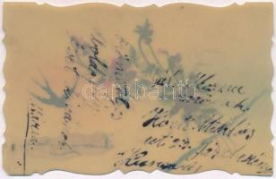 Bonne Année! / New Year greeting card, plastic (non PC)