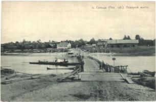 Soltsy (Pskov. Gub.), Floating (pontoon) bridge