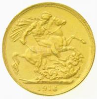 Nagy-Britannia 1916. Sovereign Au "V. György" (7,9g/0.917) T:2- ph.,kis ü.
Great Britain ...