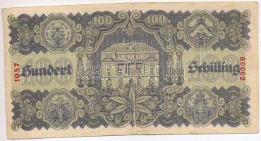 Ausztria 1945. 100Sch kék T:III 
Austria 1945. 100 Schilling blue C:F