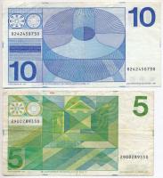 Hollandia 1968. 10G + 1973. 5G "Joost van den Vondel" T:III 
Netherlands 1968. 10 Gulden ...