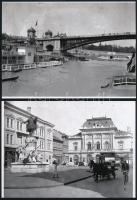 cca 1930 Szegedi városképek, Kerny István (1879-1963)  5 db vintage negatívjáról készült mai nagyítá...