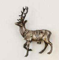 Ezüst (Ag.) szarvas, jelzés és talapzat nélkül, m:12,5, h:10 cm, nettó: 175 g / Silver deer