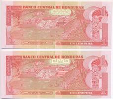 Honduras 2003. 1L (2x) sorszámkövetők T:I
Honduras 2003. 1 Lempira (2x) sequential serials C:UNC
K...