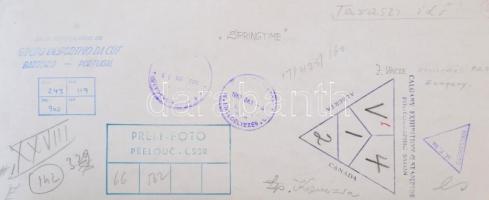 Vincze János (1922-1998): Tavaszi idő / Springtime, fotó, hátulján feliratozva, pecséttel jelzett, 1...