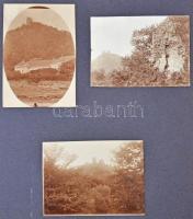 1918 Utazásom a Felvidéken. Steiner M. - 73 db régi beragasztott képeslap és fotó Felvidéki városokr...