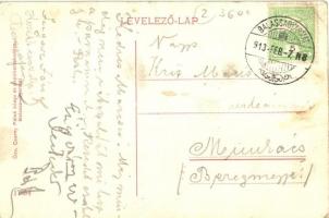 Balassagyarmat, Kossuth Lajos út, gyógyszertár, szálloda és kávéház. Özv. Cserny Pálné kiadása (EK)