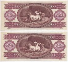 1995. 100Ft (2x) sorszámkövetők T:I-