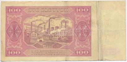 Lengyelország 1948. 100Zl T:III 
Poland 1948. 100 Zlotych C:F