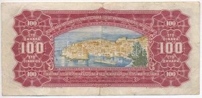 Jugoszlávia 1955. 100D T:III
Yugoslavia 1955. 100 Dinara C:F