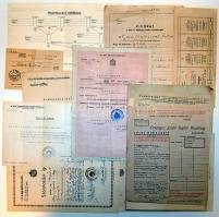 16 db judaika témájú okirat kb 1900-1950