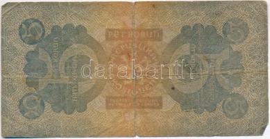 Csehszlovákia 1921. 5K T:IV
Czechoslovakia 1921. 5 Korun C:G 
Krause 15