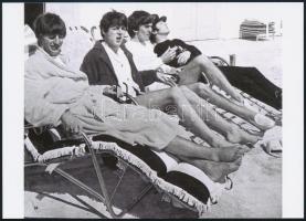 cca 1966 Beatles együttes tagjai, Fekete György (1904-1990) budapesti fényképész hagyatékában fellel...