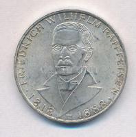 NSZK 1968J 5M Ag "Friedrich Wilhelm Raiffeisen" T:2
FRG 1968J 5 Mark Ag "Friedrich W...