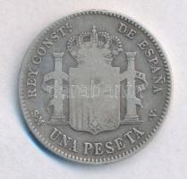 Spanyolország 1900. 1P Ag "XIII. Alfonz" T:2-,3 ph.
Spain 1900. 1 Peseta Ag "Alfonso...